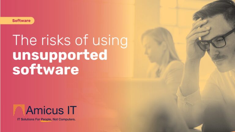 unsupported software risks for businesses